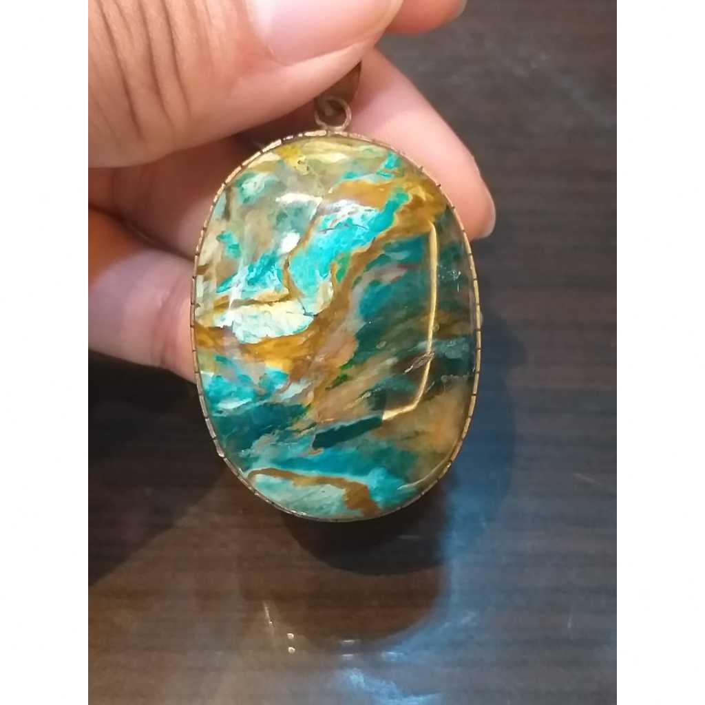 Liontin Batu Pancawarna Garut / Edong - Natural / Asli