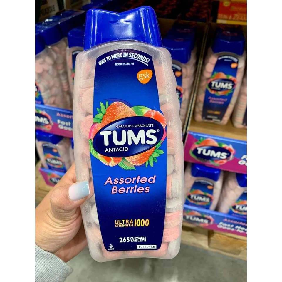 

TUMS Assorted Berries & Fruit Permen Ultra Asam Lambung - Maag - Gerd - Gas Relief - SugarFree