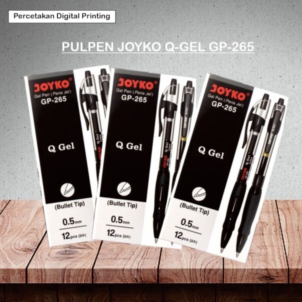 

PULPEN JOYKO Q-GEL GP-265 / PULPEN JOYKO Q-GEL / PULPEN JOYKO / PENA JOYKO / GEL PEN JOYKO / JOYKO PULPEN PENA / ALAT TULIS KANTOR / PERLENGKAPAN SEKOLAH / PERLENGKAPAN KANTOR / ATK