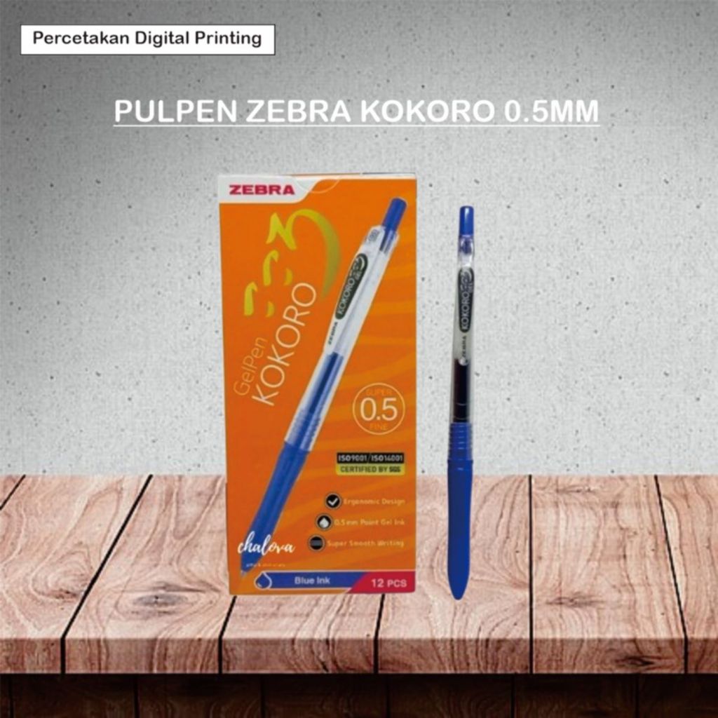 

PULPEN GEL ZEBRA KOKORO 0.5MM /PULPEN ZEBRA GEL / GEL PEN ZEBRA / PULPEN ZEBRA / PENA ZEBRA / ZEBRA PULPEN PENA / ALAT TULIS KANTOR / PERLENGKAPAN SEKOLAH / PERLENGKAPAN KANTOR / ATK