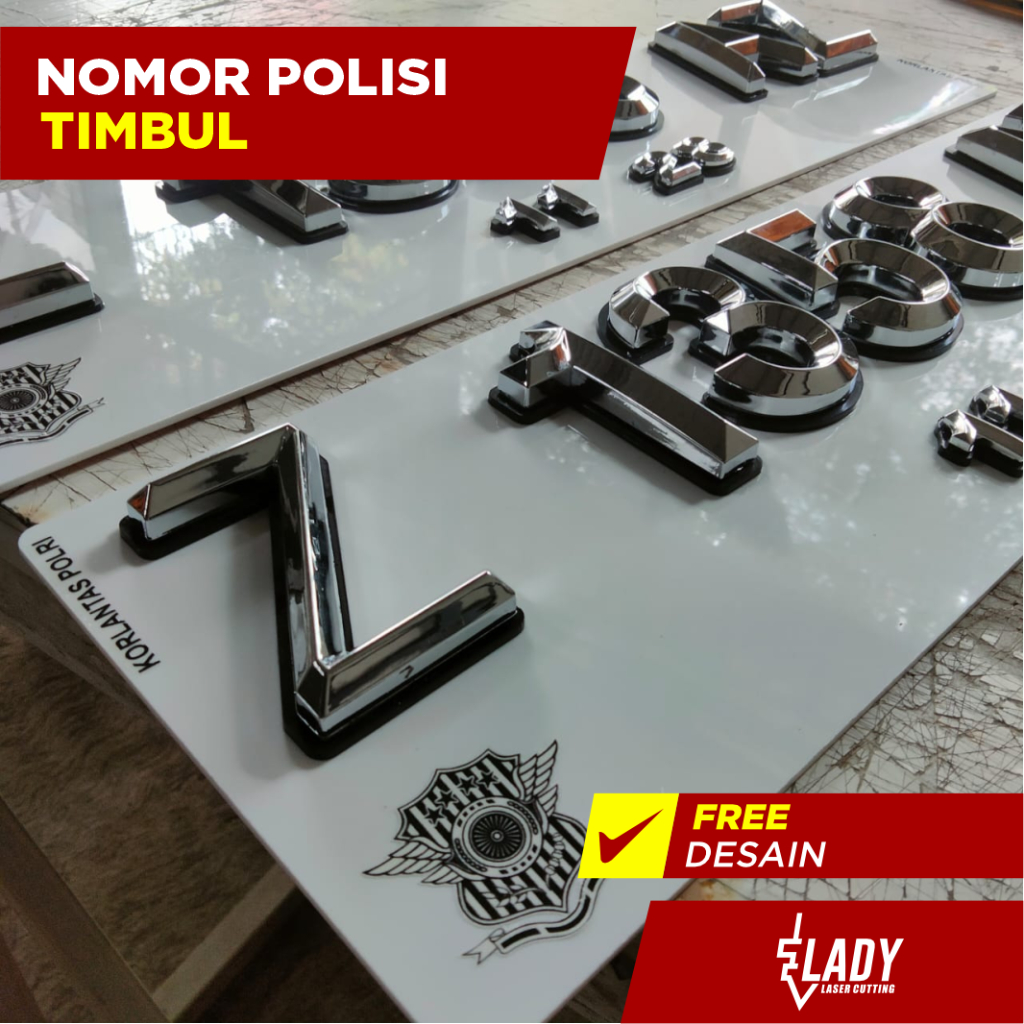 Plat Nomor Mobil Timbul Plat Nomor Mobil Custom Plat Nomor Variasi