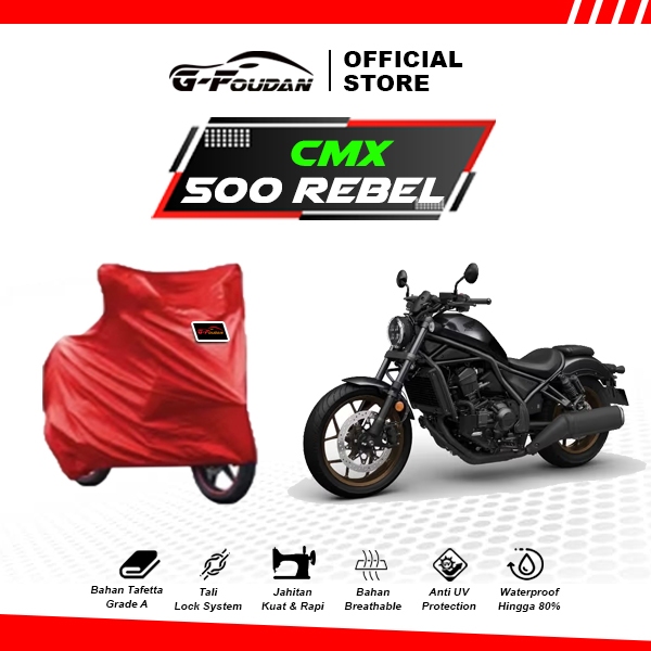 Cover Motor Honda CMX 500 Rebel All Type / Sarung Motor CMX Rebel  500/ Selimut Motor CMX 500 Rebel