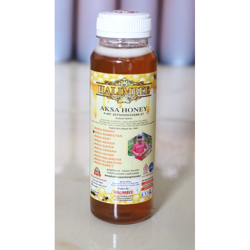

Madu Murni Nektar Bunga Multiflora 250ML - HALIMBEE