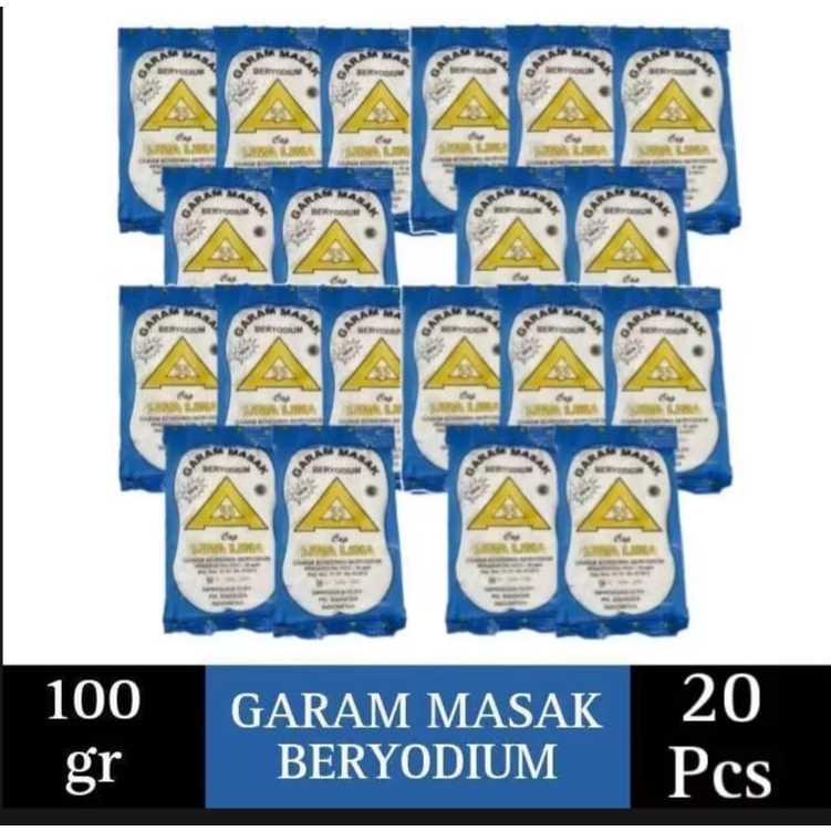 

(PROMO 20 Pcs )Garam Masak/Garam Dapur/Garam beryodium 100gr