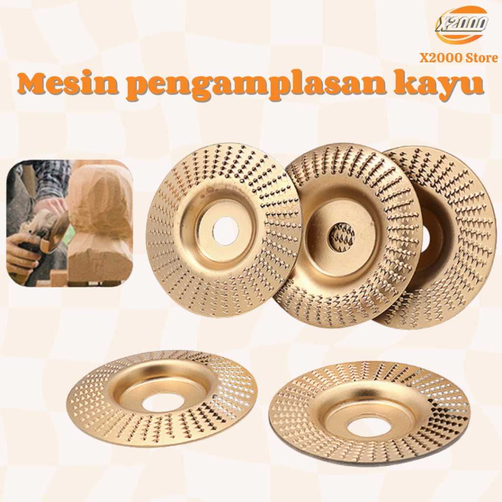 [Ready] Cakram gerinda kayu, membuat permukaan rata pada kayu, pisau gerinda sudut kayu, sander kayu