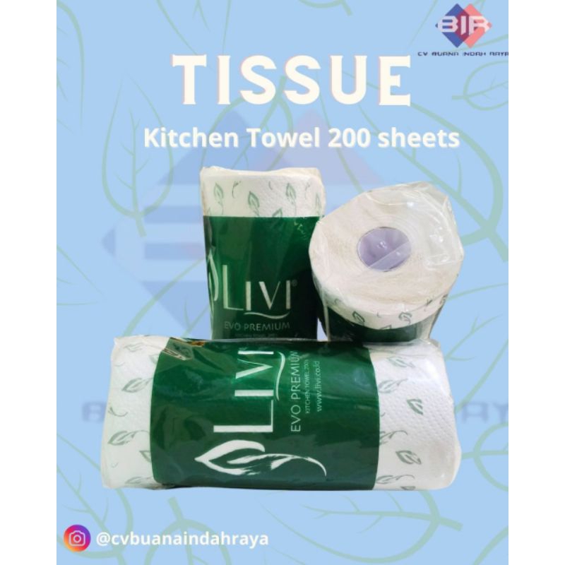 Tissue Livi Kitchen Towel 200's / Tissue Dapur
