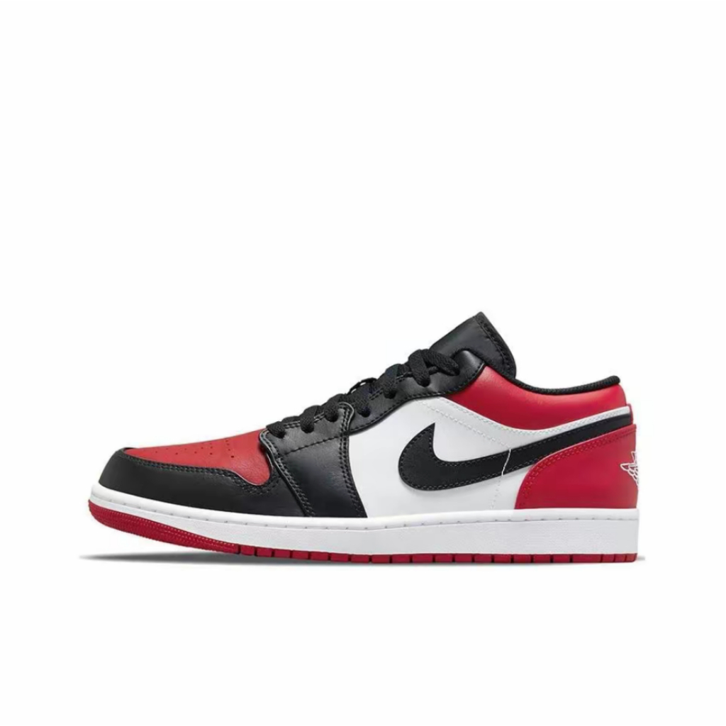 Nike Air Jordan 1 Low Red Black Toe Authentic 100%  BNIB Unisex