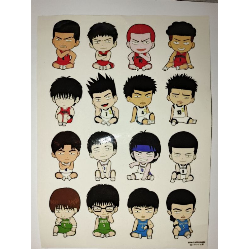 

stiker chromo anime slam dunk