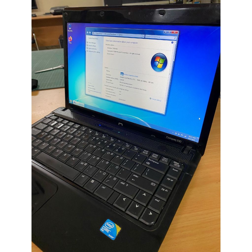 Jual Laptop Murah Meriah HP Compaq 510 Kondisi Bekas Cocok untuk anak belajar ketik komputer atau no