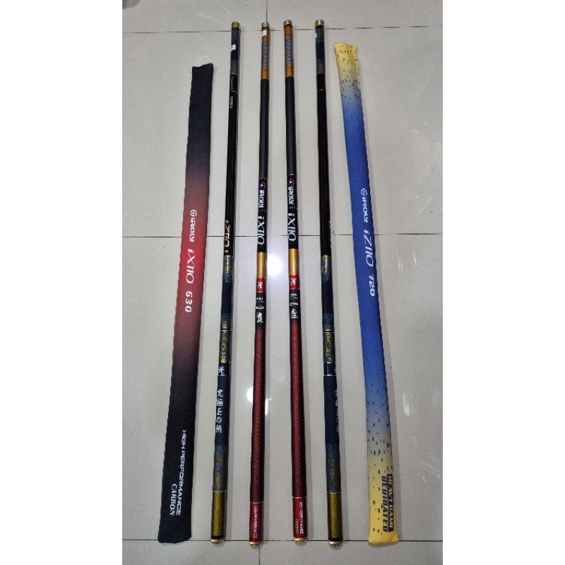 TEGEK IROLY ix110 iz110 panjang 630 720 / TEGEK GABUS CARBON 630 720
