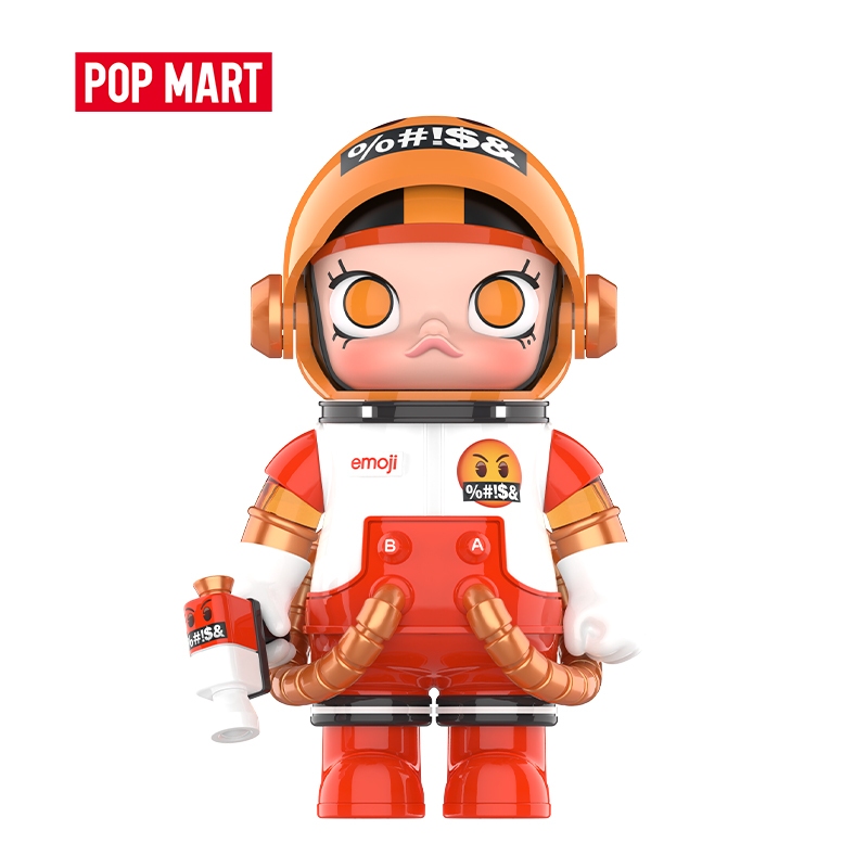 POP MART MEGA SPACE MOLLY 100% × emoji Series Blind Box Action Toys Figure Birthday Gift Kid Toy