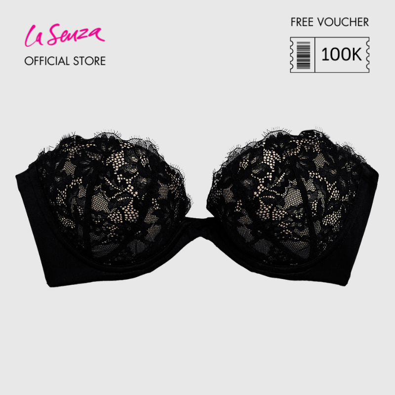 La Senza Strapless Push Up Bra Warna Smoulder Black 60263630-03YZ