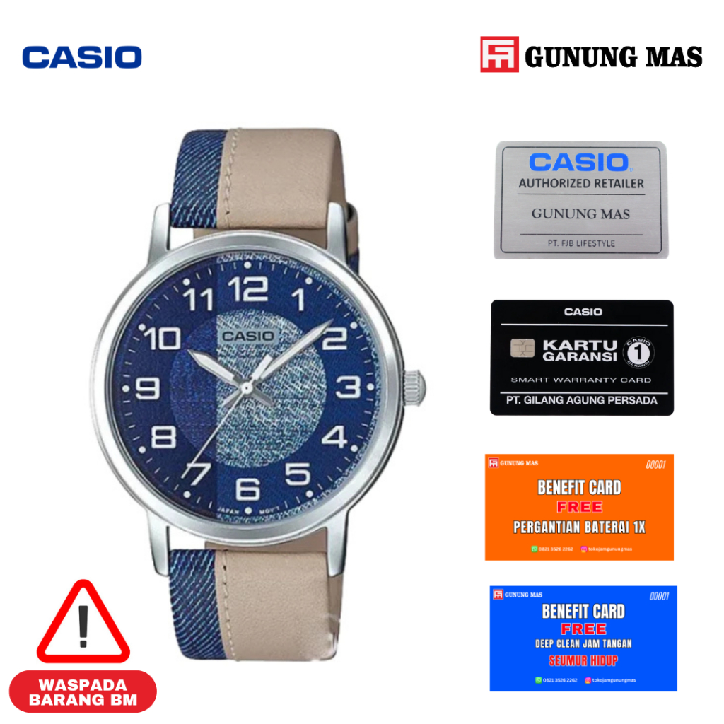 Casio MTP-E159 B2D9LF Jam Tangan Pria 100% Original
