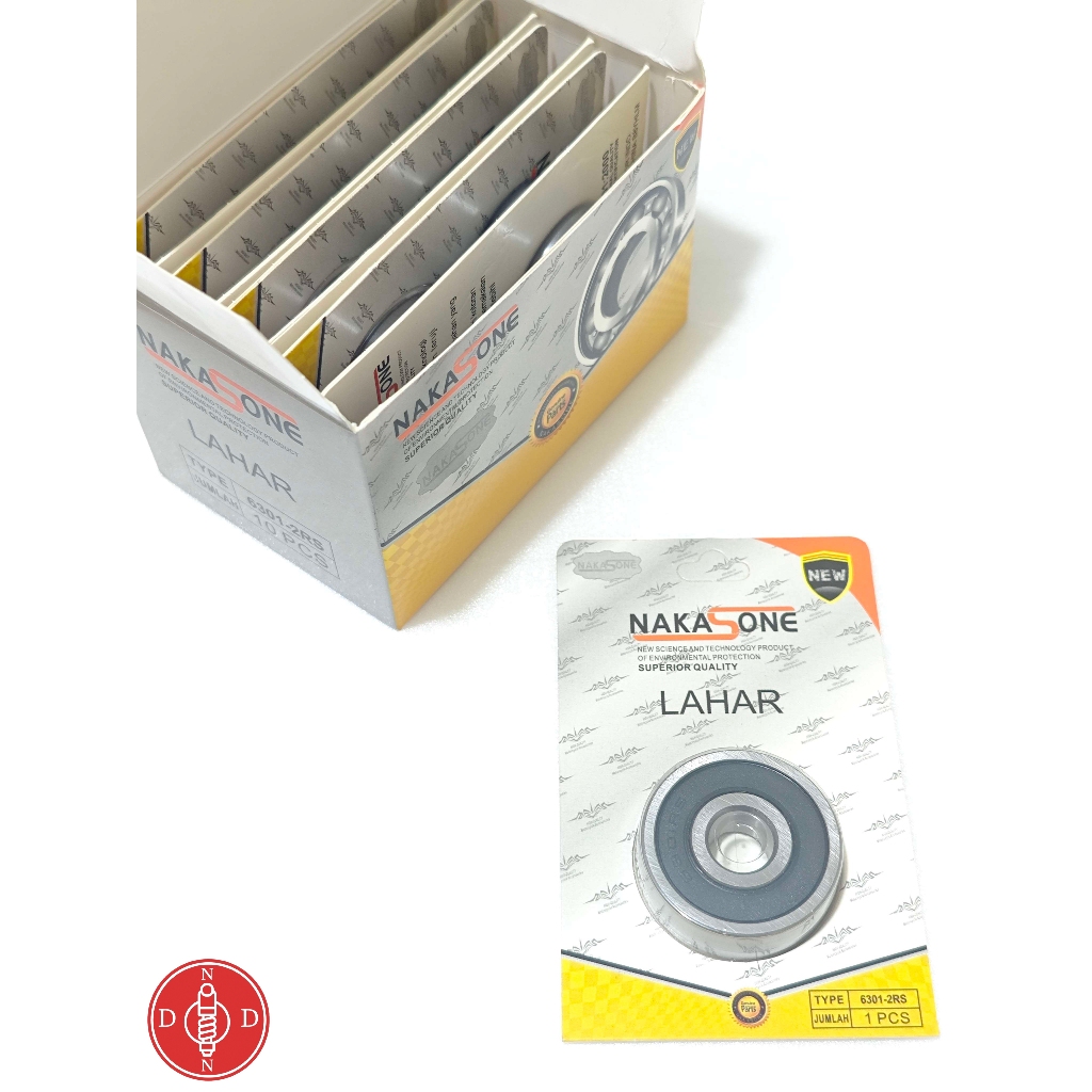 [1 DUS 10 PC] Laher Bearing 6301-2RS Original Nakasone