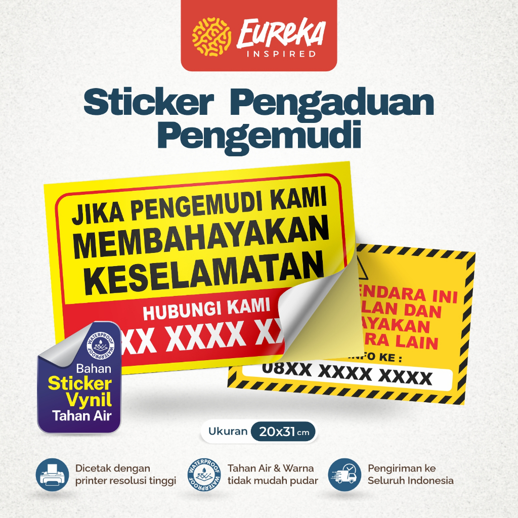 

Stiker Vynil Anti Air Pengaduan Pengemudi