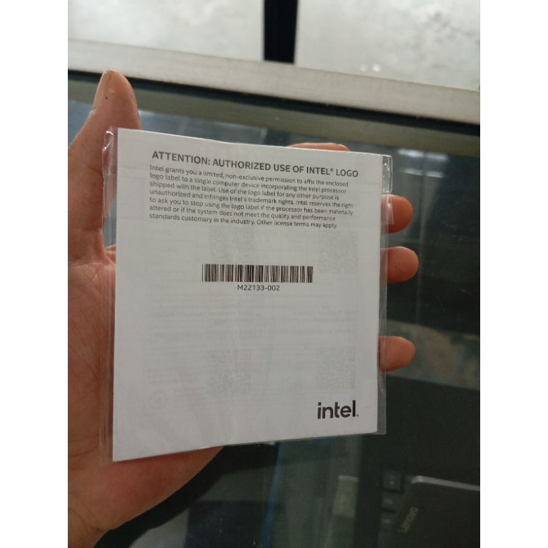 Stiker intel Core i3 gen 10th Original bawaan Laptop dan PC Kondisi masih baru sesuai foto