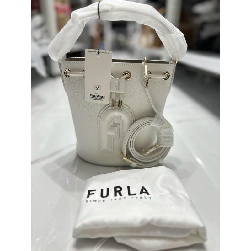 tas wanita original furla clio bucket bag