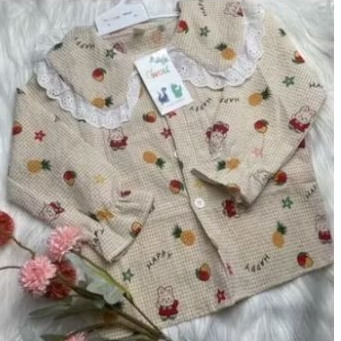 kemeja anak perempuan import