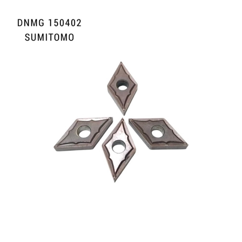 Insert bubut carbide DNMG 150402 insert pisau pahat bubut DNMG 1504 radius 02 carbide