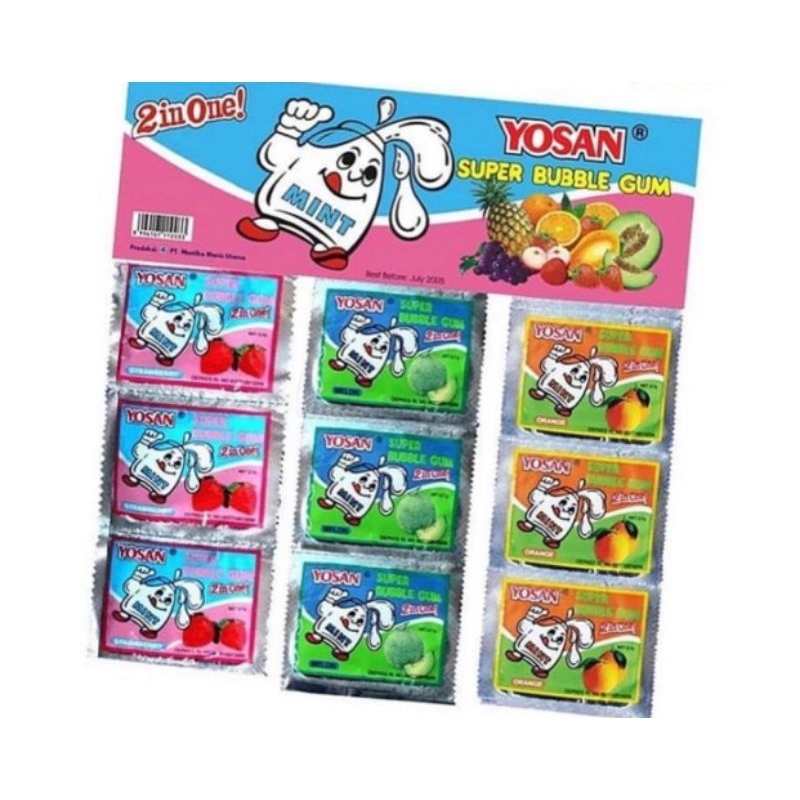 

Permen Karet Jadul Yosan 2 In 1