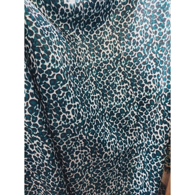 bahan silk animal print/bahan silk bangkok