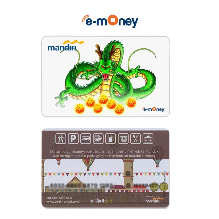 Kartu Dragon Ball E-Money E-Toll Mandiri Custom Card
