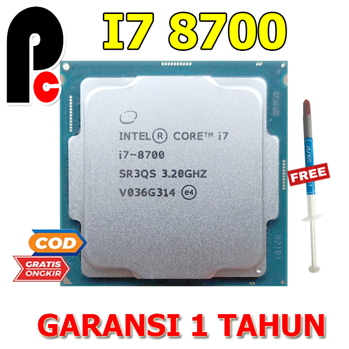 Processor Intel core i7 GEN8 DDR4 LGA 1151/ i7 8700 / i7 8700k 3.20Ghz JunDW