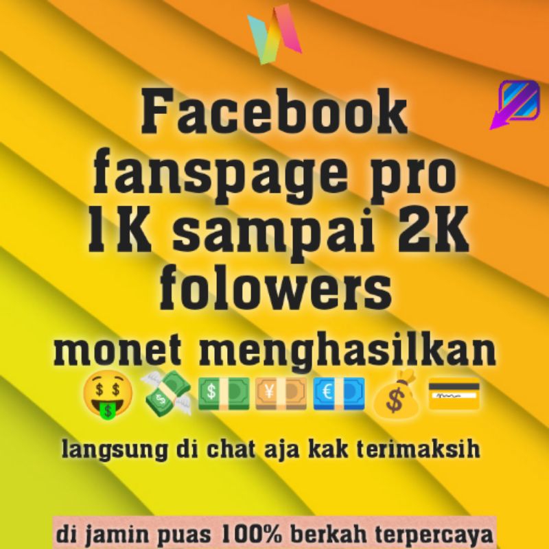 fanspage monet 1k - 2k folowers