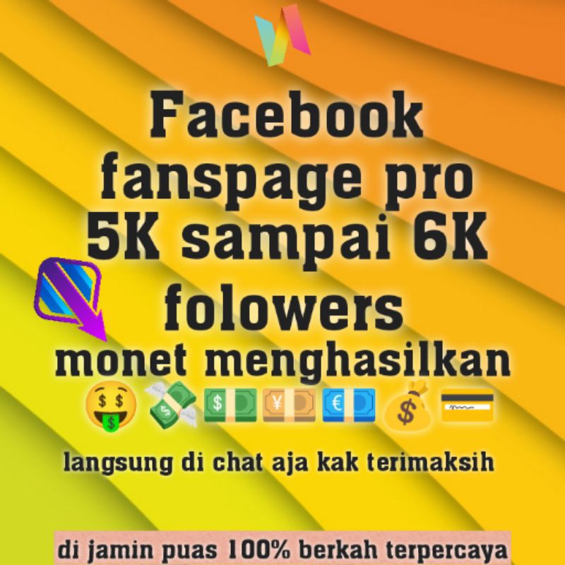 fanspage monet 5k - 6k folowers