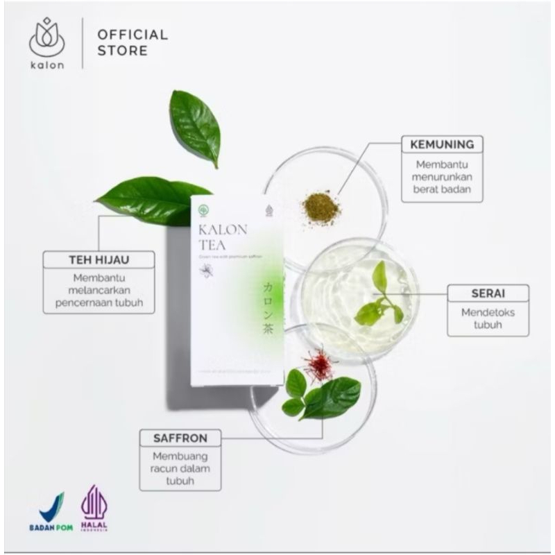 

Kalon Teh Hijau Premium Saffron | Teh Pelangsing