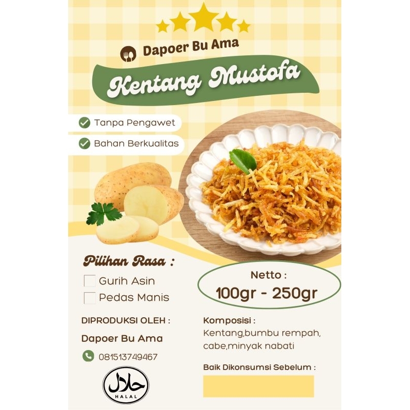

Kentang Mustofa 100g
