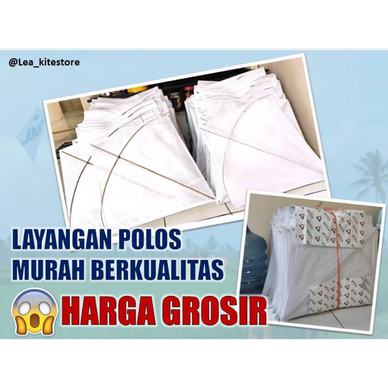 Layangan Polos murah dan berkualitas ukuran 75cm
