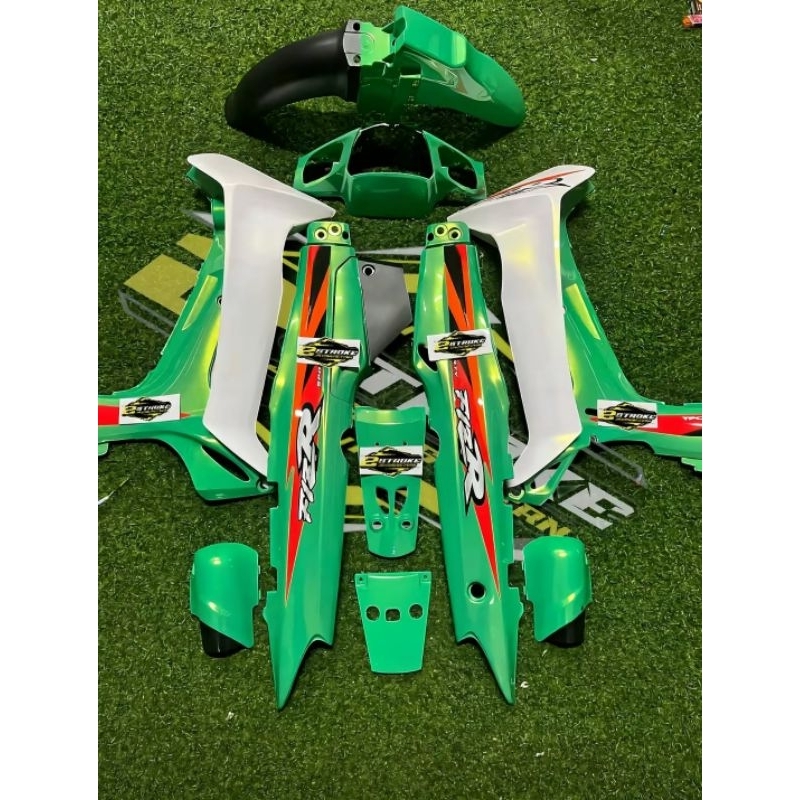 READY Fullset Cover body Yamaha Fizr F1Z FIZ R custom hijau putih lembayung kuning striping CUSTOM