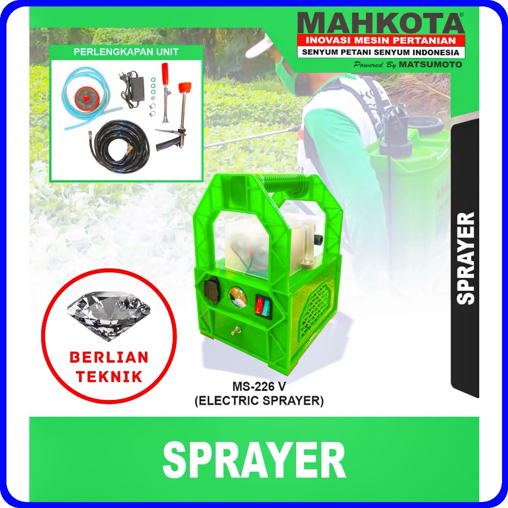 Portable Electric Sprayer Mahkota MS 226 V