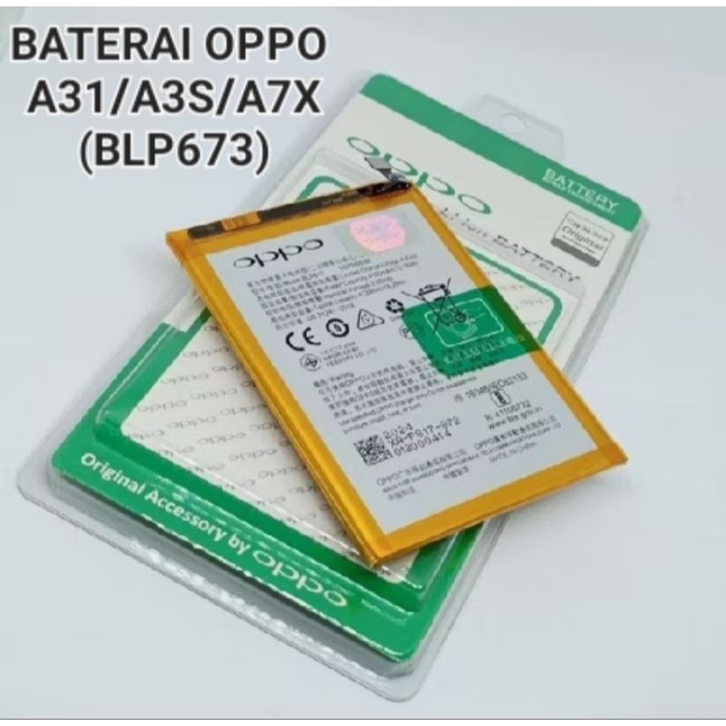 BATERAI HP OPPO A31/A3S/A7X (BLP673) ORIGINAL
