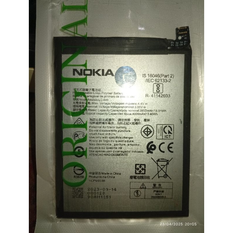 Nokia 5.3 baterai lcd panel