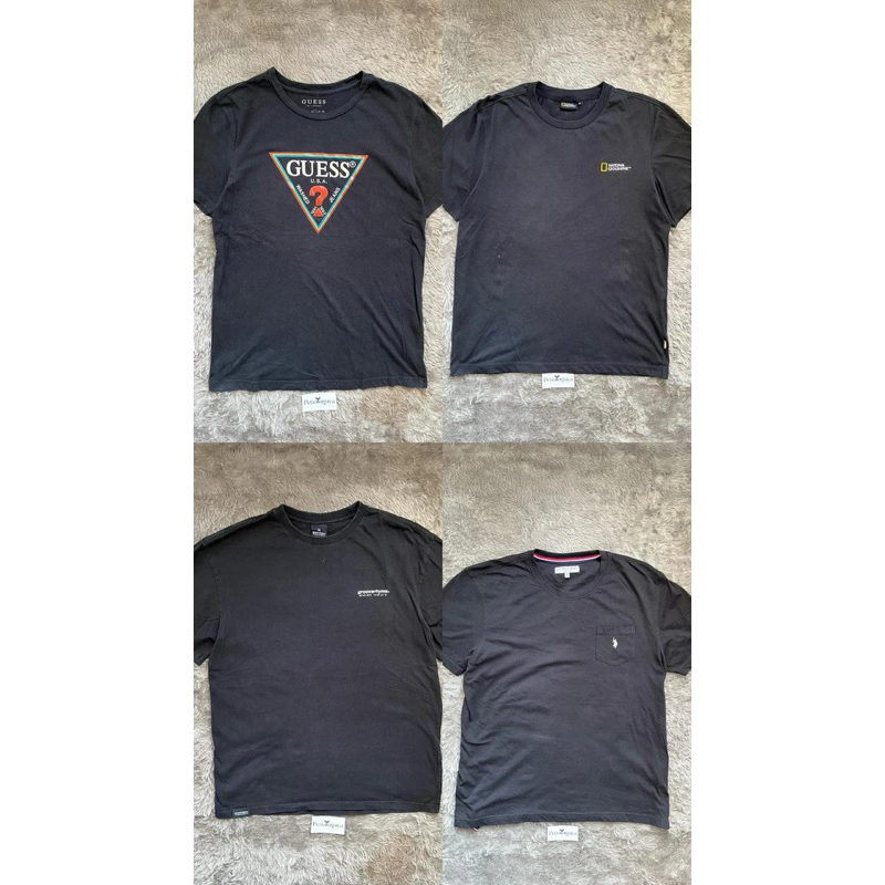 Preloved kaos guess/natgeo/polo assn/grooveehyme