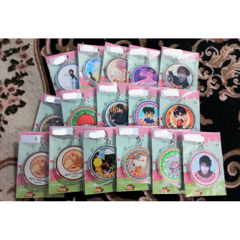 Gantungan Kunci Akrilik Insert Paper