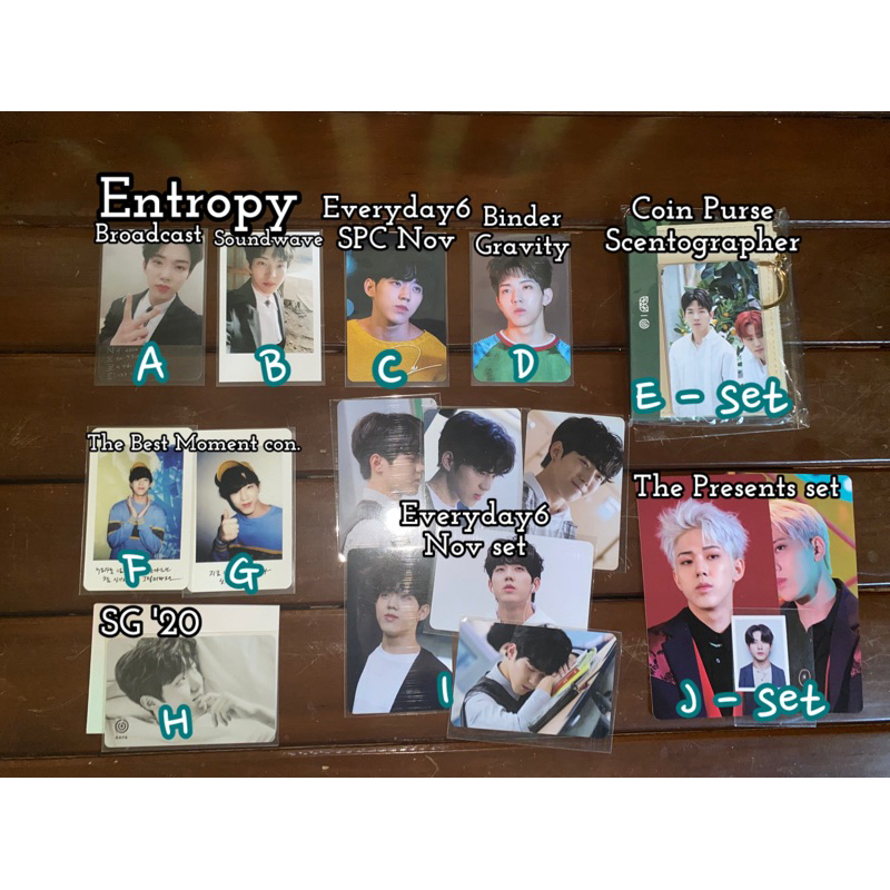 Day6 Dowoon Photocard Binder Entropy Gravity Mika Spc November ed6 the best moment scentographer the