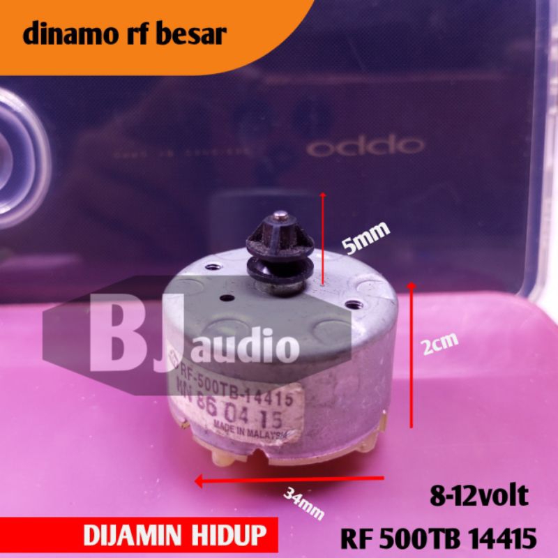 Dinamo Motor RF DC 1.5-12V MINI MICRO Generator VDC / DVD RF 500