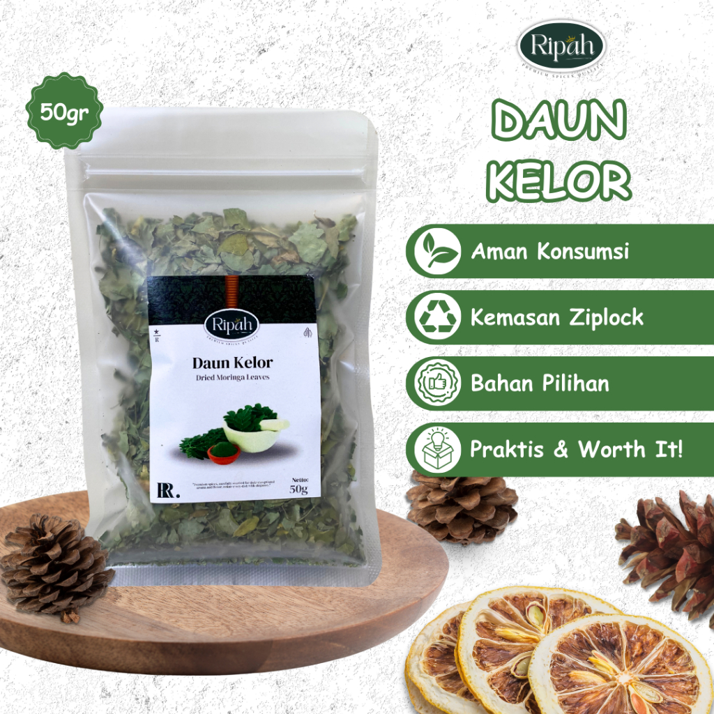 

50gr Daun Kelor Kering / Ripah Rempah Premium