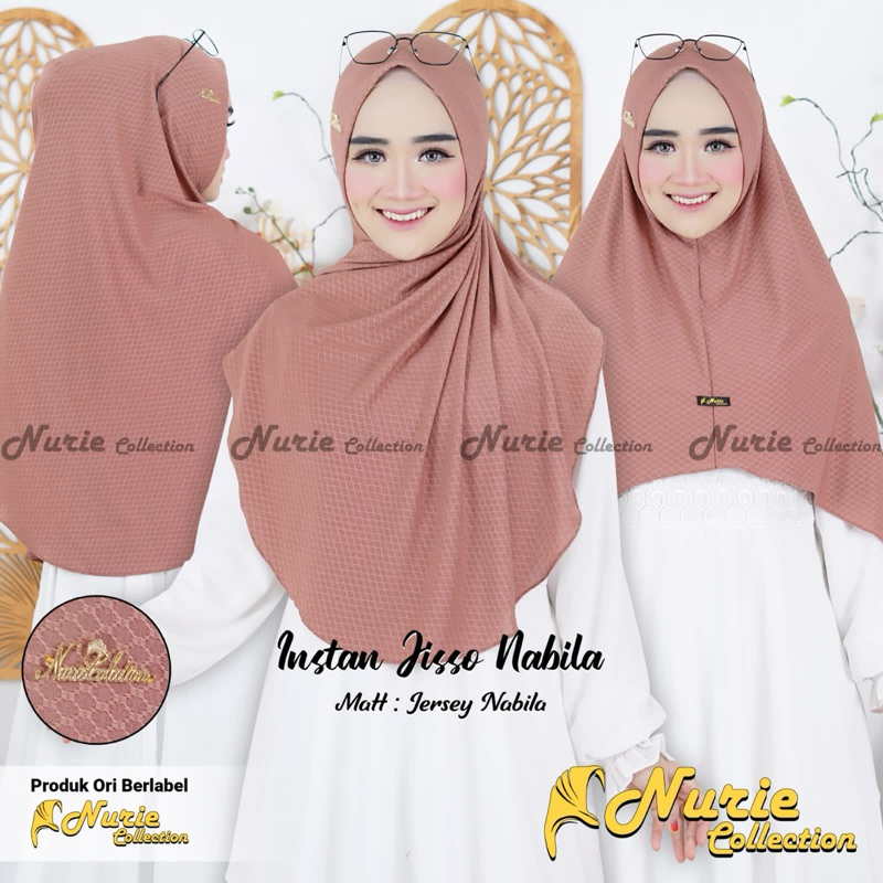 NURIE JISA NABILA // HIJAB BERGO INSTAN JISSO NABILA BY NURIE COLLECTION
