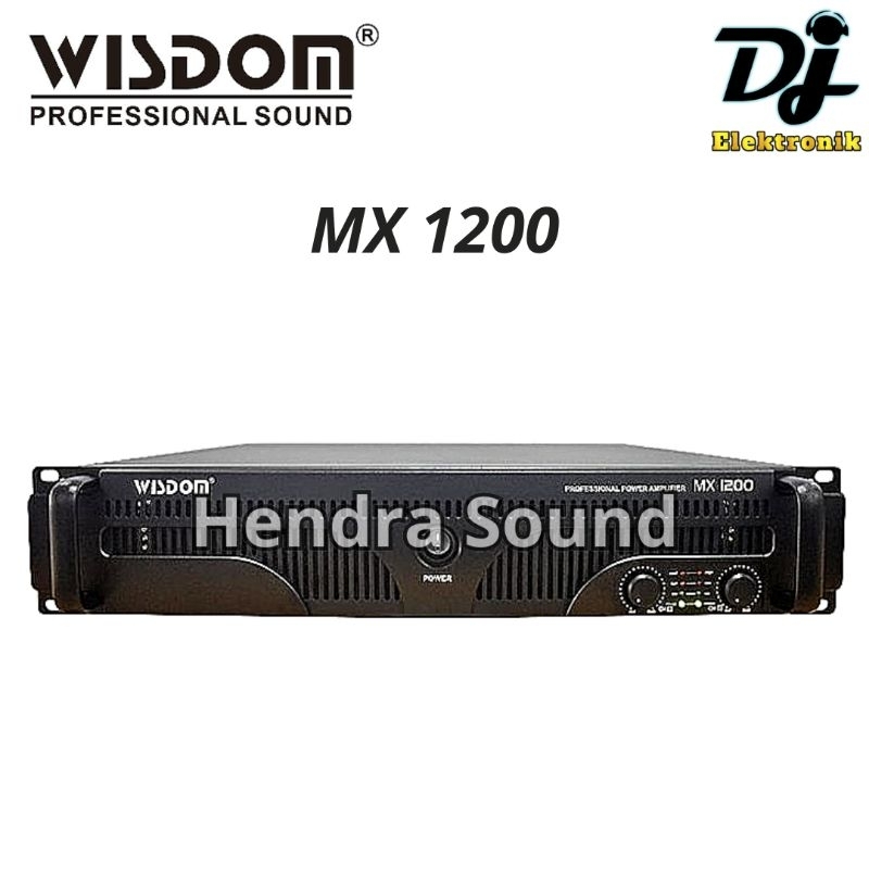WISDOM ● MX 1200 / MX1200 - Power Amplifier (2 channel)