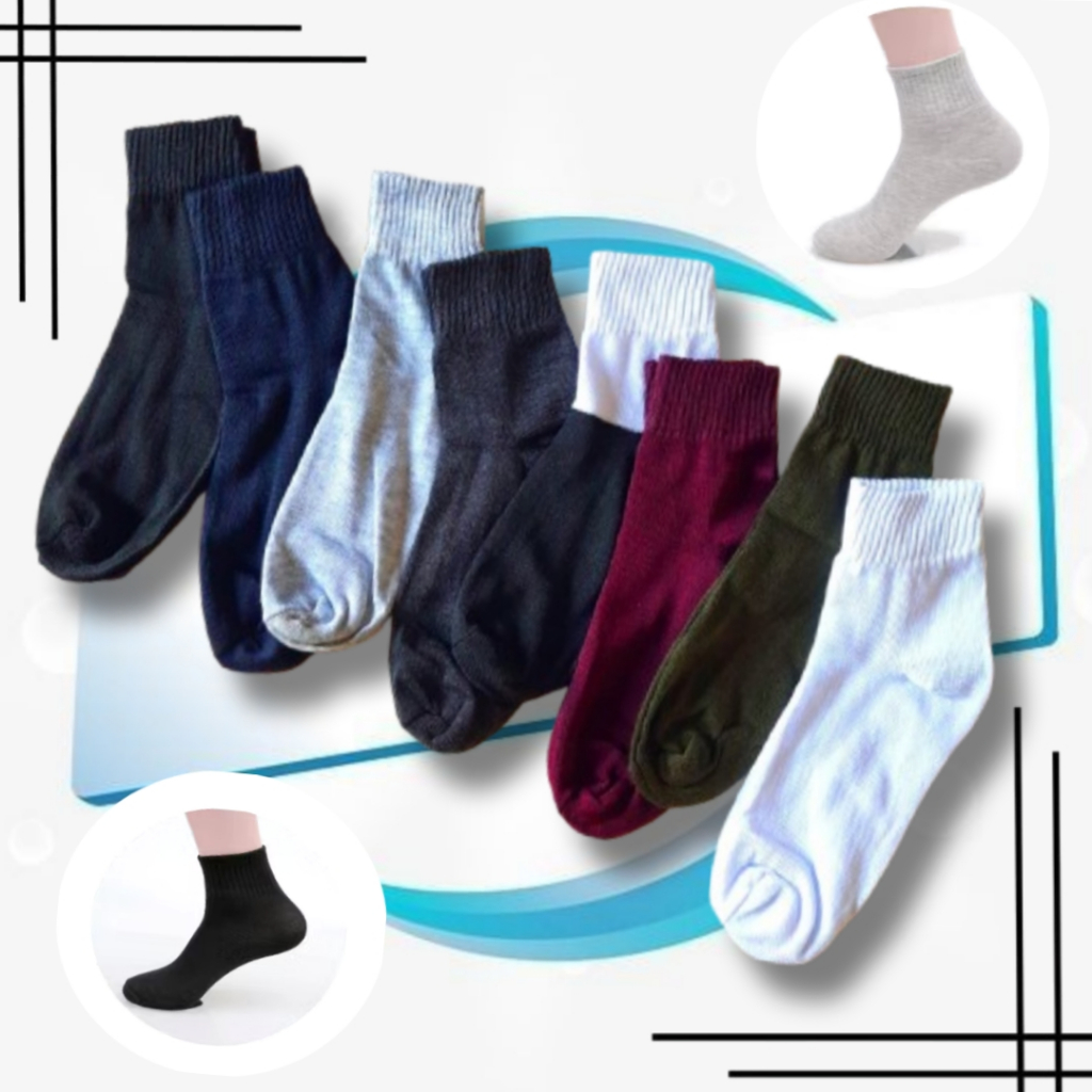 KAOS KAKI PENDEK POLOS SEMATAKI PRIA/KAOS KAKI OLAH RAGA POLOS PENDEK