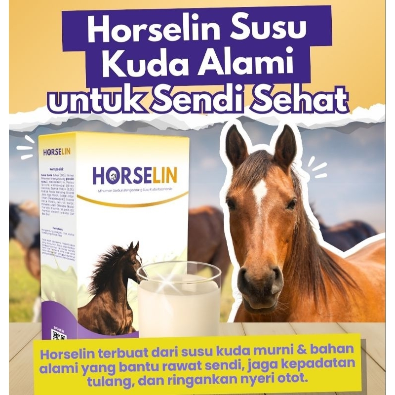 

Horselin Susu Kuda Alami Untuk Sendi Sehat 1 Box 200Gram