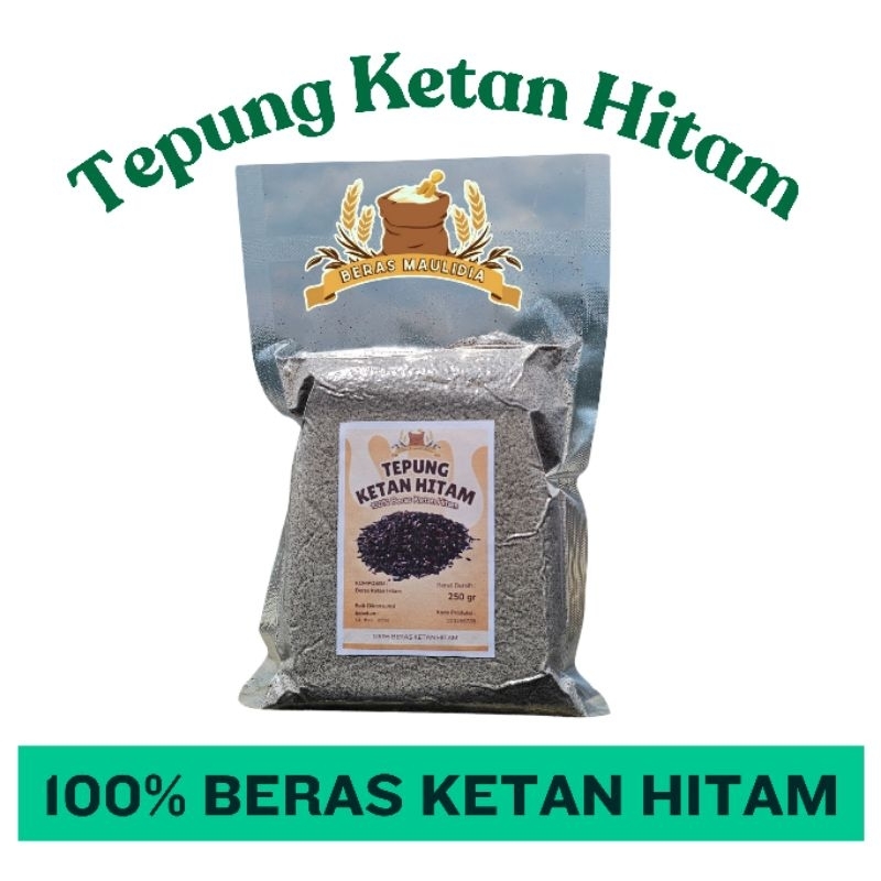 

Tepung ketan hitam 100% beras ketan hitam murni 250gr vacuum