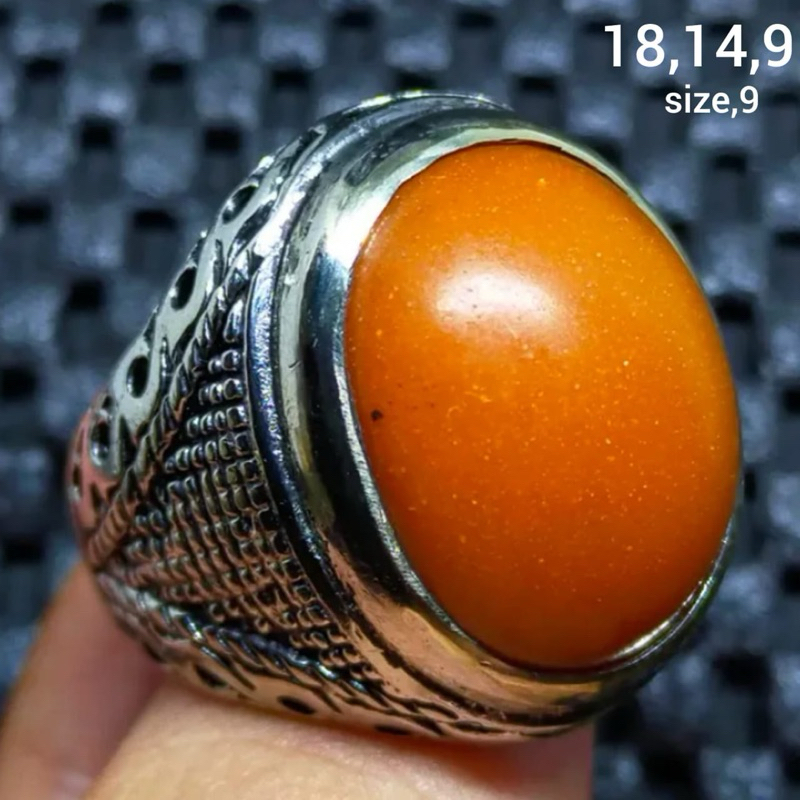 Cincin batu akik asli pospor antik top hq natural (asli alam)
