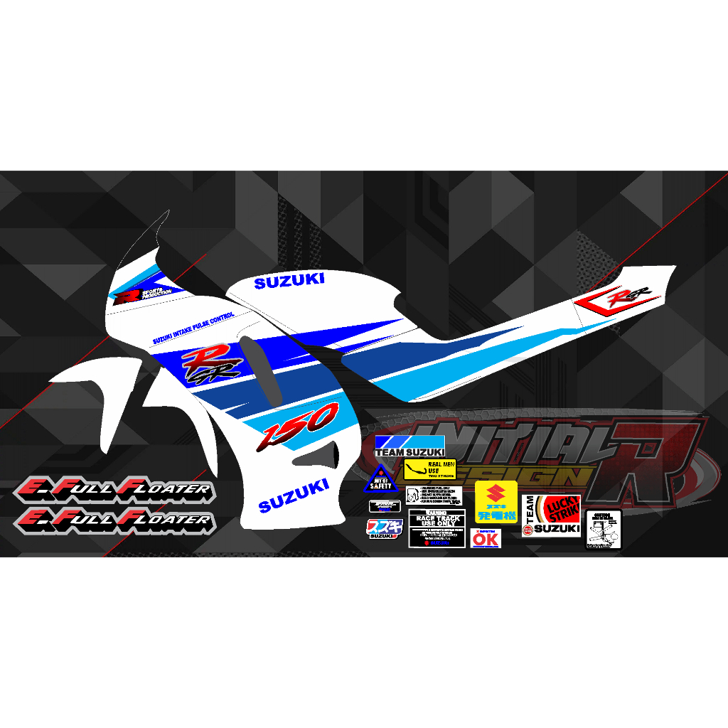 Striping suzuki rgr 150 jumbo ( bisa request warna & type rgr lainnya )