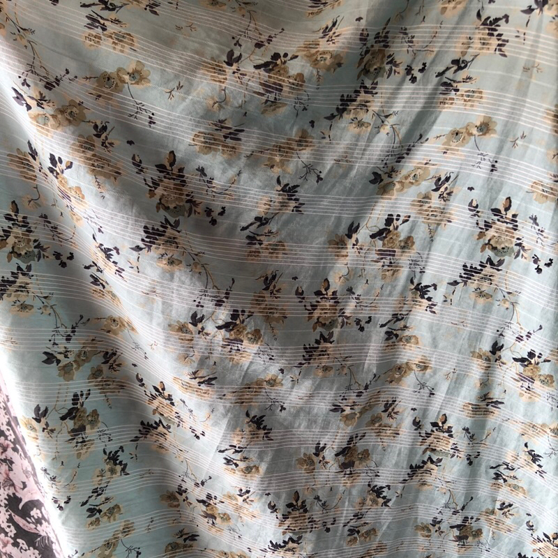 kain katun silky dobby - kain katun silky dobby motif bunga  - kain katun silky motif korea kyk