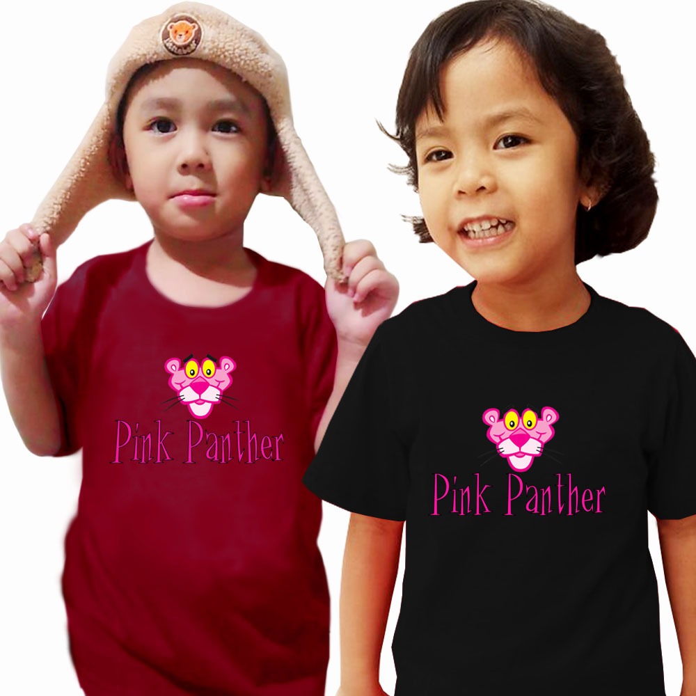 Kaos Unisex Anak Pink Panther